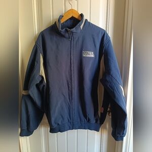 Majestic UTSA Softball Thermal Wind Rain Jacket Roadrunners XL Full Zip Navy